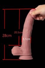 Double Layer 12 Inch Silicone Dildo - Image 3
